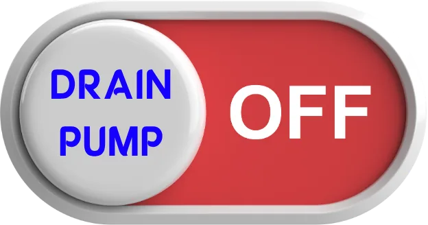 Drain pump — off