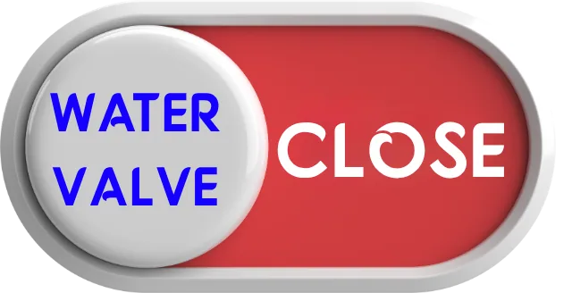 Water valve — closed